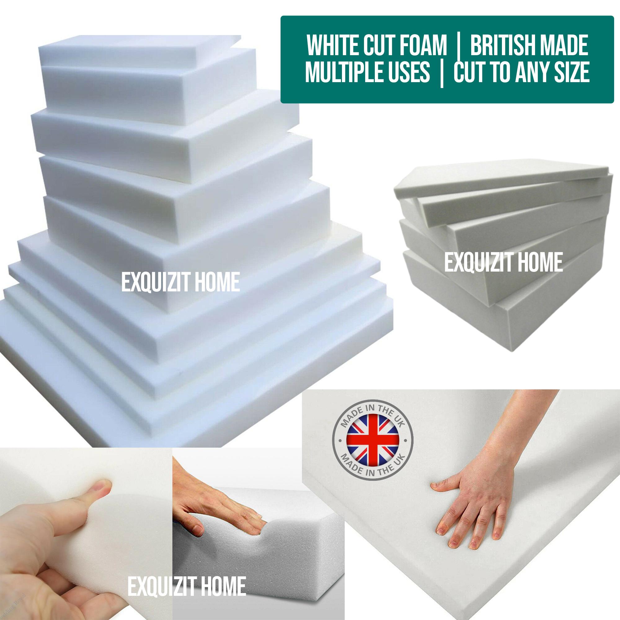 5 INCH Upholstery Foam Cushions High Density Seat Pad Replacement - Bedding Royal