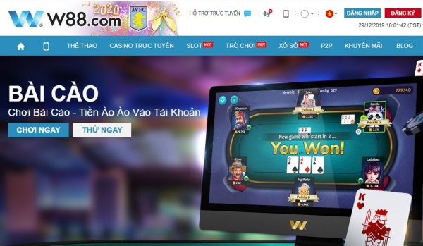 Hướng dẫn cách chơi bài cào online thắng đậm tại W88