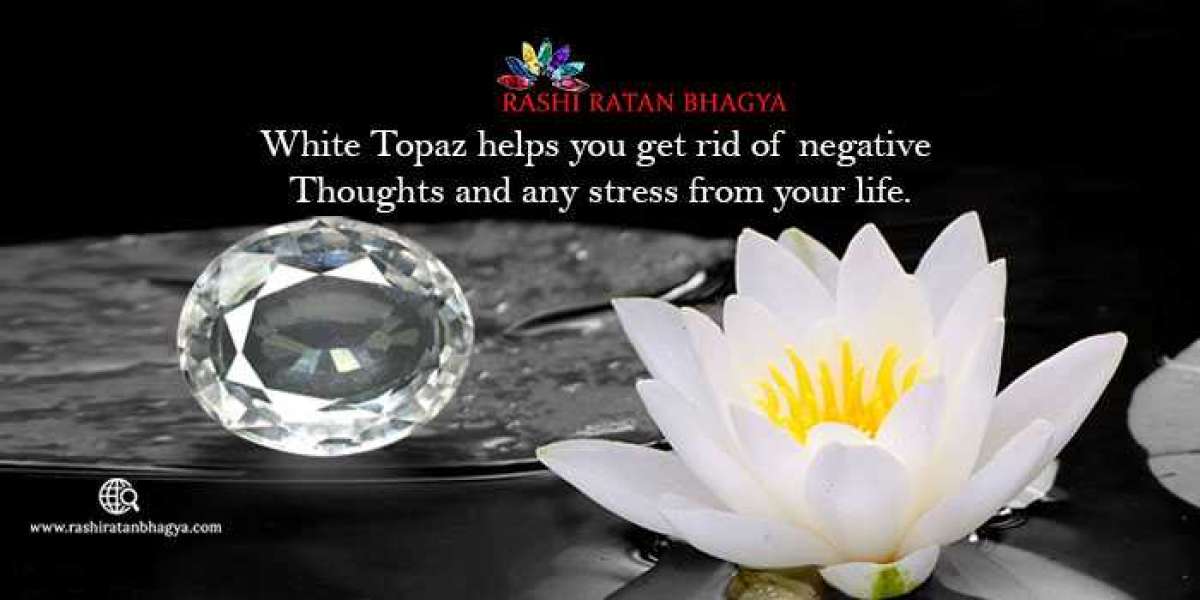 Buy Natural White Topaz Stone Online in India