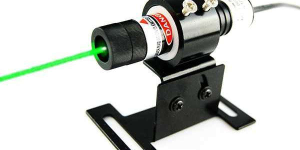 Constant measured 515nm 5mW to 50mW green dot laser alignment