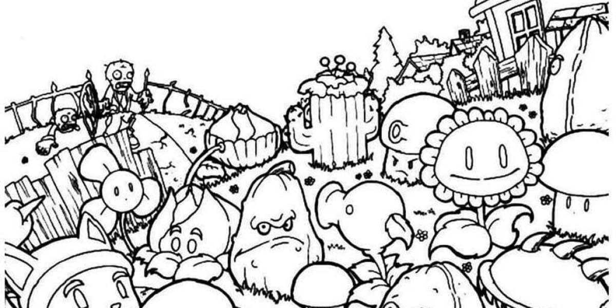 Engaging and Entertaining: Plants vs. Zombies Coloring Pages for Kids