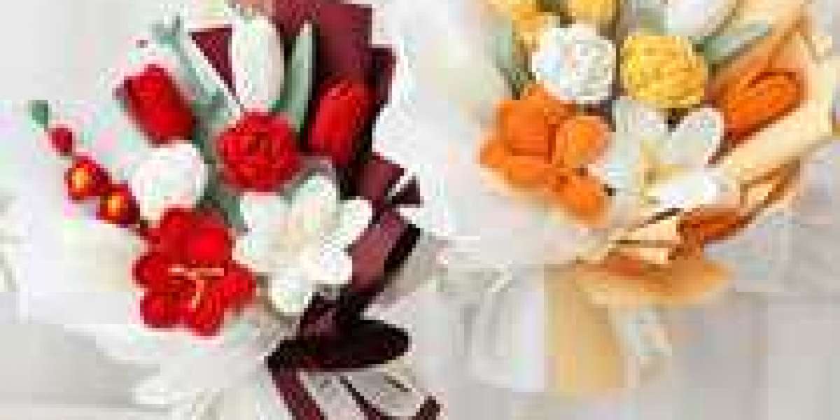 Blingcute's Crochet Bouquet Flowers: Where Handcrafted Elegance Blossoms