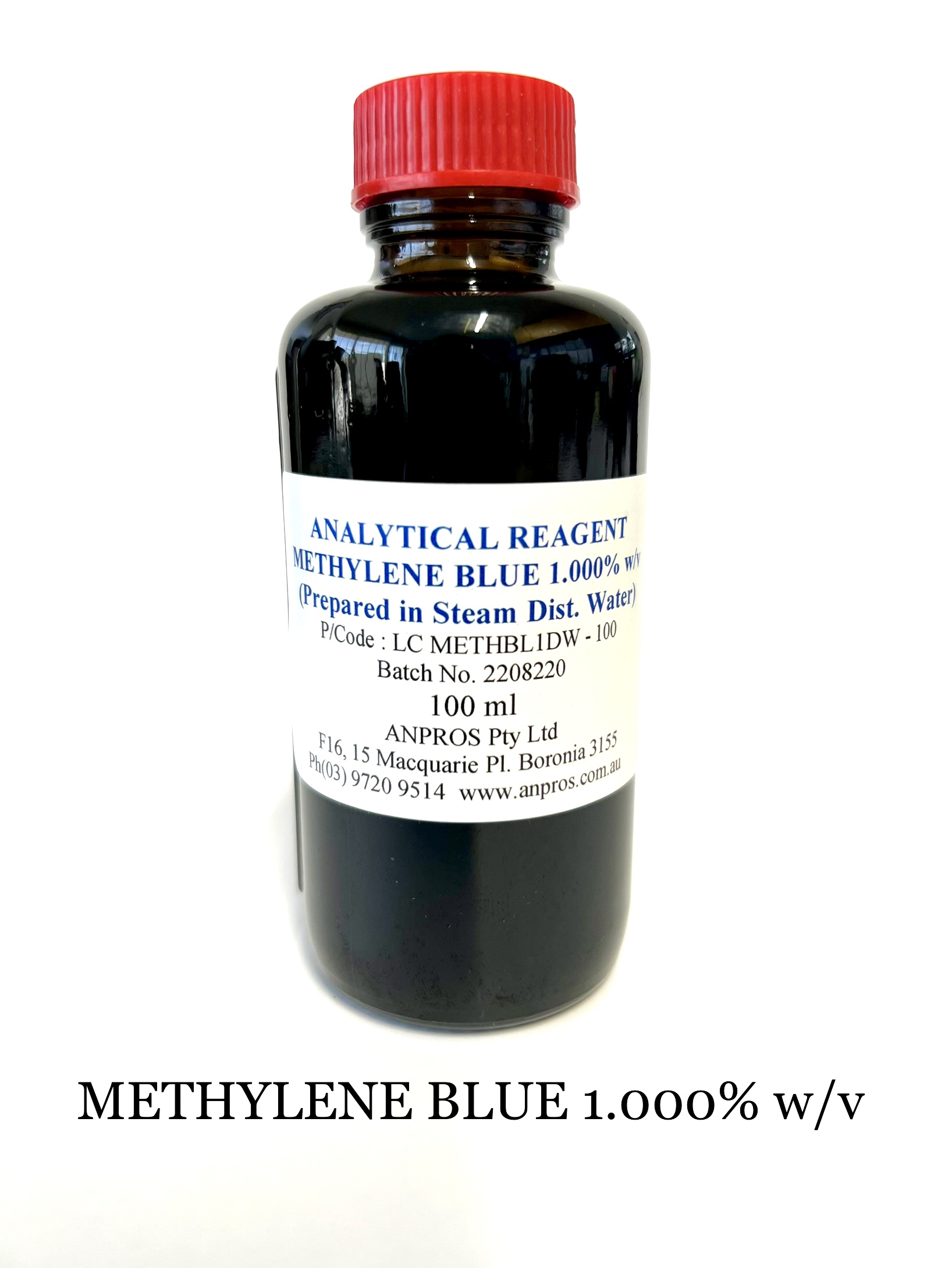 METHYLENE BLUE SOLUTION (1%W/V) - Anpros