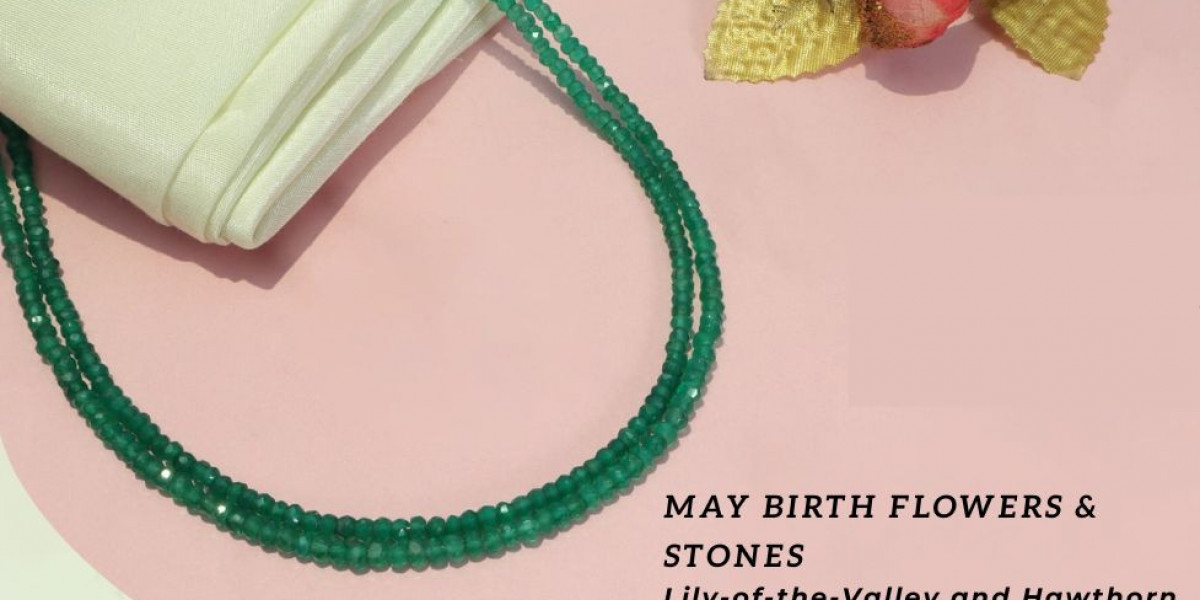 May Birth Flower & Stones – Lily-Of-The-Valley And Hawthorn