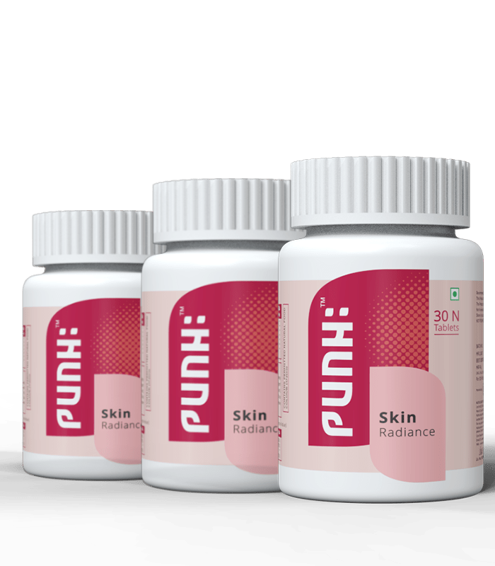 Skin Radiance Tablets | Pack of 3 | Punh: Nutrition