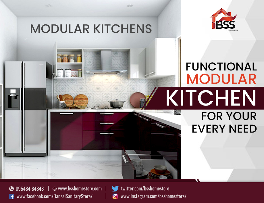 Modular Kitchen Manufacturers in Panchkula | Bansal Sanitary Store