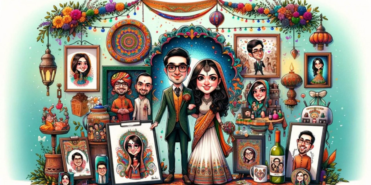 Laugh Together Forever: Couple Caricatures by Wehatke