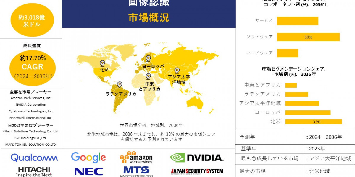 世界の画像認識産業の市場規模調査、シェア、動向、洞察、トップメーカー、需要分析概要 - 2024-2036年までの予測