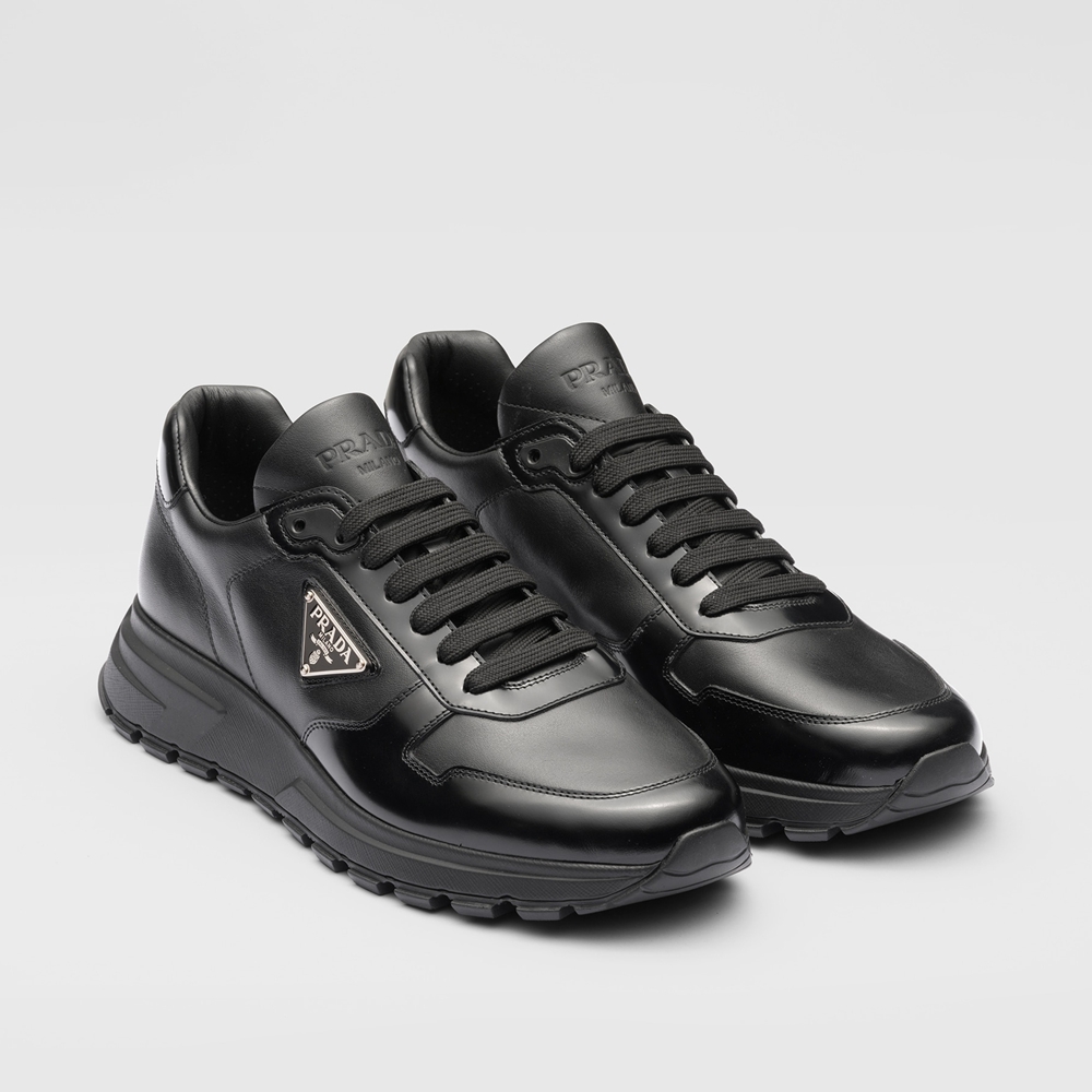 Prada Black Leather Sneakers 2EE369_3LKI_F0002_F_G000