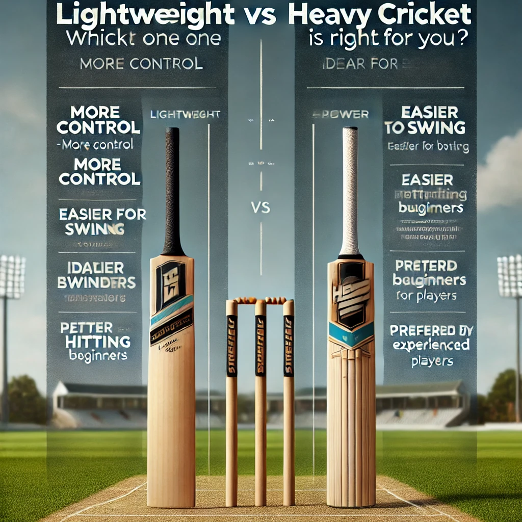 Lightweight vs Heavy Cricket Bats: Which One is Right for You? | by Mvsport | Aug, 2024 | Medium