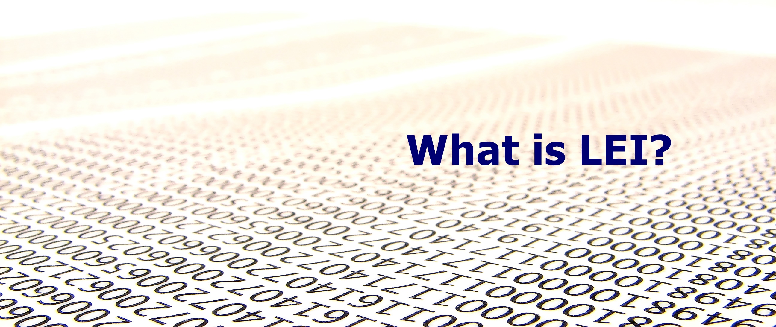 Understanding the Legal Entity Identifier (LEI): E..