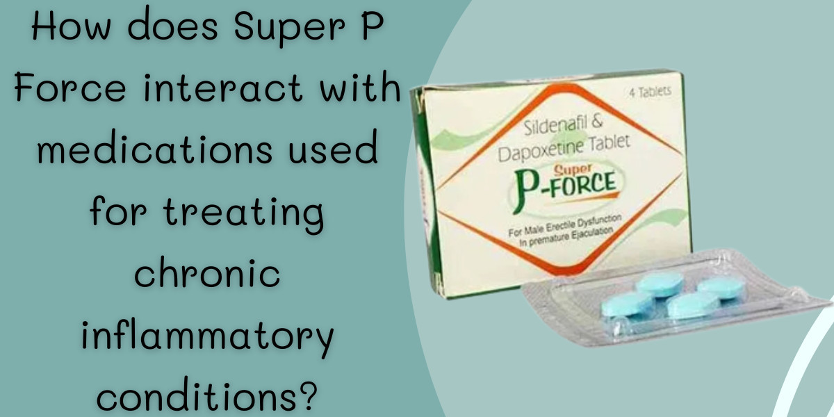 How does Super P Force interact with medications used for treating chronic inflammatory conditions?