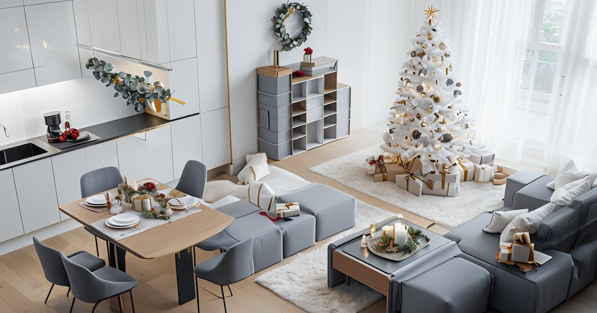 10 Creative Ways to Use Modular Furniture for a Stylish and Space-Saving Christmas Décor