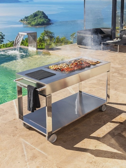 Outdoor Kitchen Island | BBQ Cart | Outdoor Grill Station