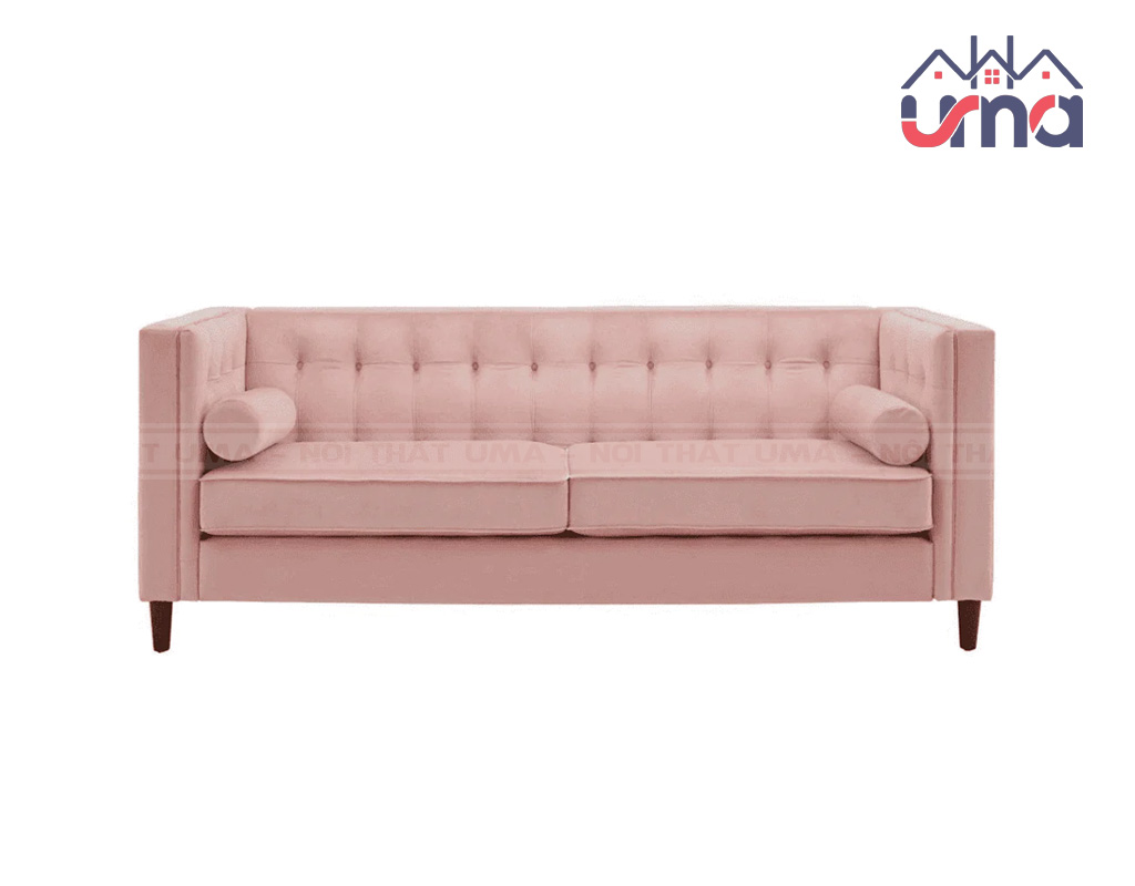 Sofa Da Lộn Cao Cấp Màu Hồng SF023 - Nội Thất UMA