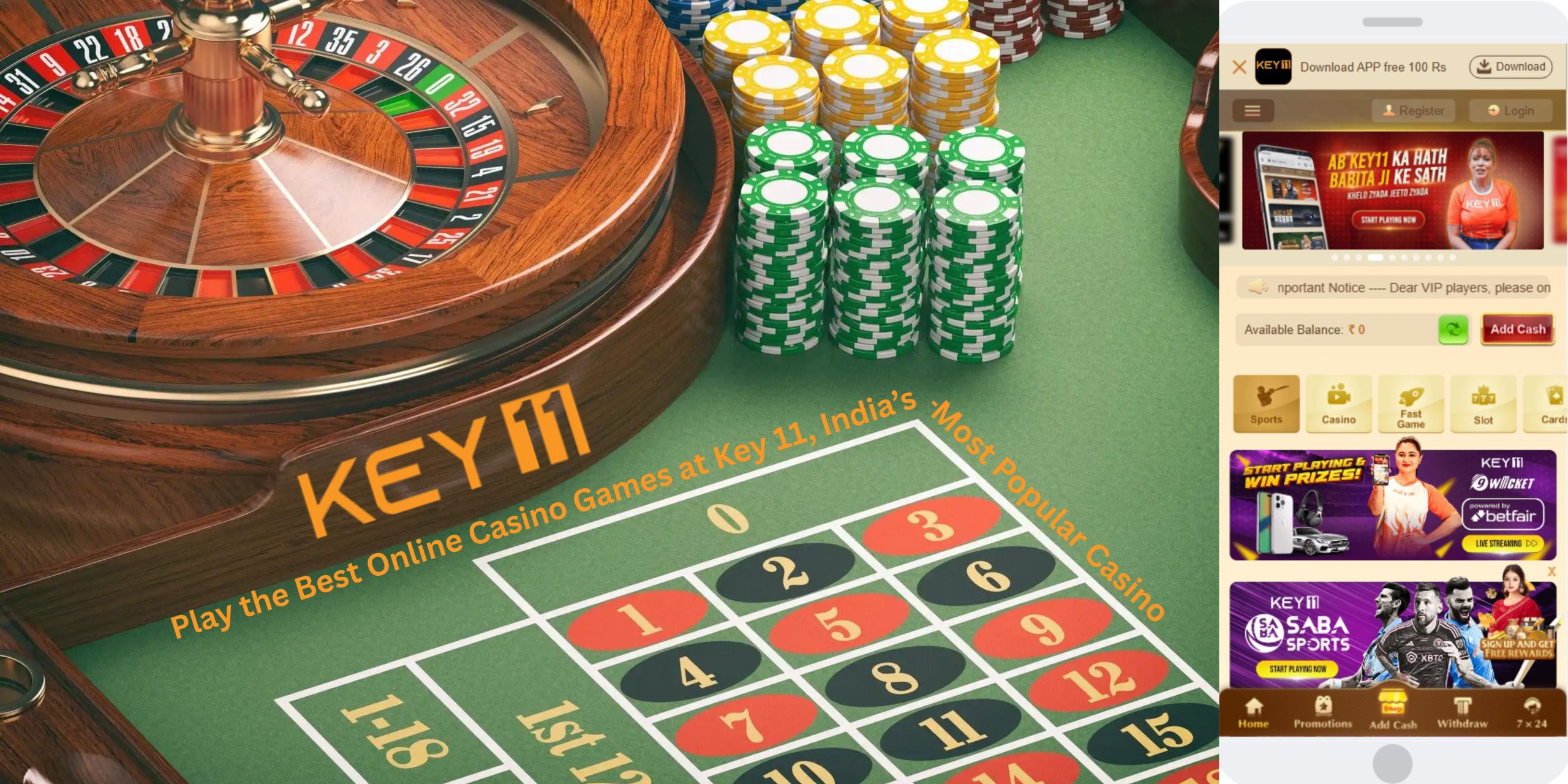 Play Key11 Online Casino, India’s Most Popular Casino