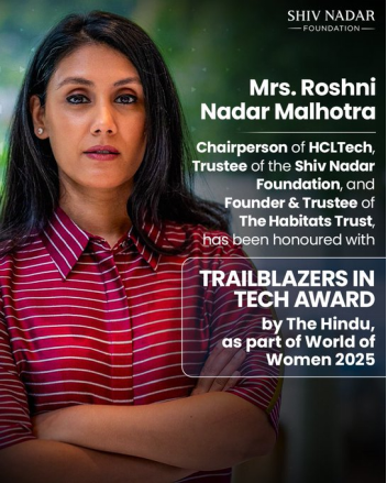 Roshni Nadar Malhotra Honored for Impact in Education and Rural Development: ext_6500692 — LiveJournal