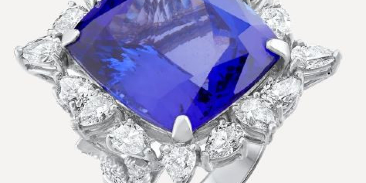 The Elegance of Blue Tanzanite Rings with Devi Jewels by Radhika C