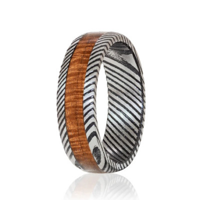 Koa Eternity Ring with Damascus Steel – Handmade in Hawaii Profile Picture