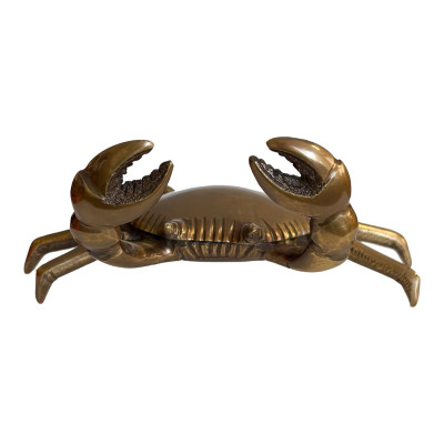 6″ Antiqued Brass Dungeness Crab Paper Weight Profile Picture