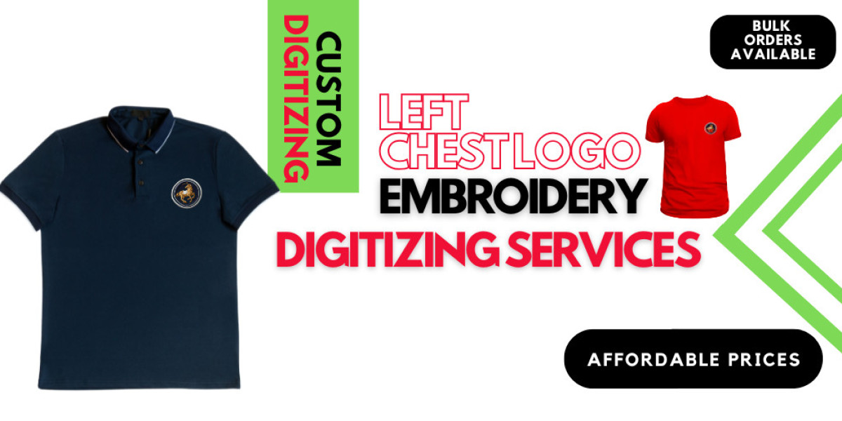 Chest Logo Digitizing for Professional Embroidery