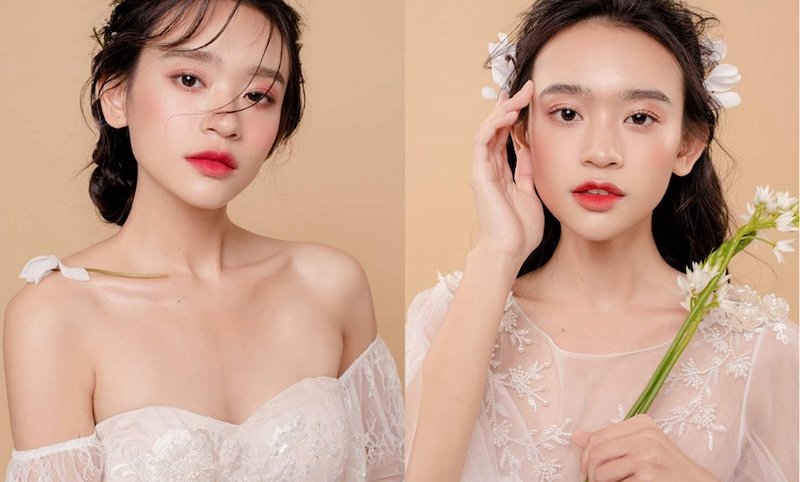 10+ Kiểu Makeup, Trang điểm cô dâu da khô - Sanazu Beauty