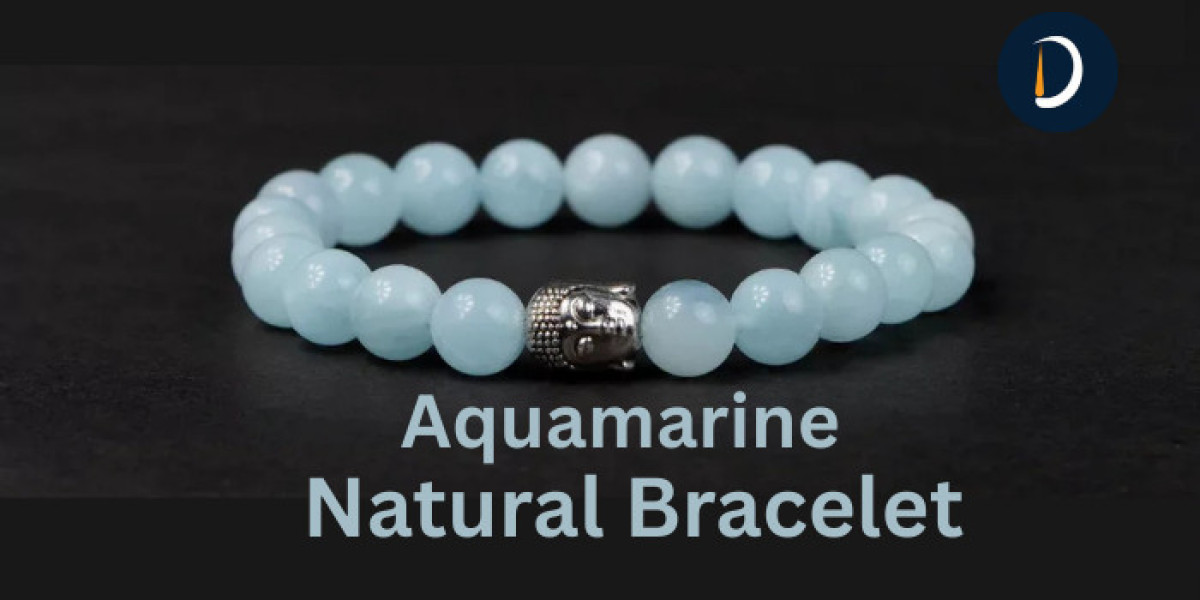 Aquamarine Natural Bracelet : For Peaceful Energy Flow
