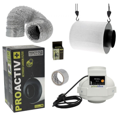 Kit extracteur 760m3/h + filtre à charbon Proactiv 150mm Profile Picture