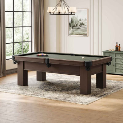 Deco Pool Table | 8 foot | Shadow Greige/Brass or Black/Chrome | Plank and Hide Profile Picture